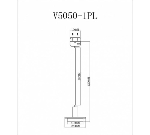 Подвесной светильник Moderli Solumn V5050-1PL
