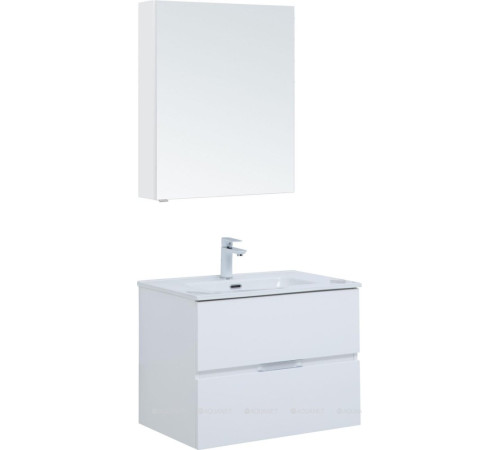 Набор мебели для ванной Aquanet Alvita New 70 2 ящика белый матовый 00306178