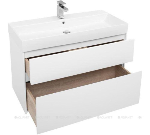 Набор мебели для ванной Aquanet Brooklyn 100 белый глянец 00207800