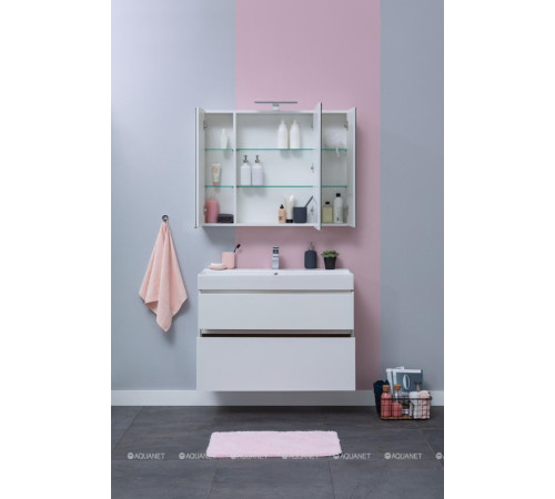 Набор мебели для ванной Aquanet Brooklyn 100 белый глянец 00207800
