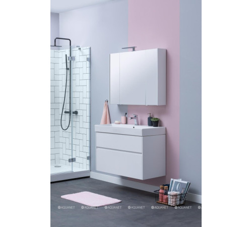 Набор мебели для ванной Aquanet Brooklyn 100 белый глянец 00207800
