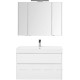 Набор мебели для ванной Aquanet Brooklyn 100 белый глянец 00207800