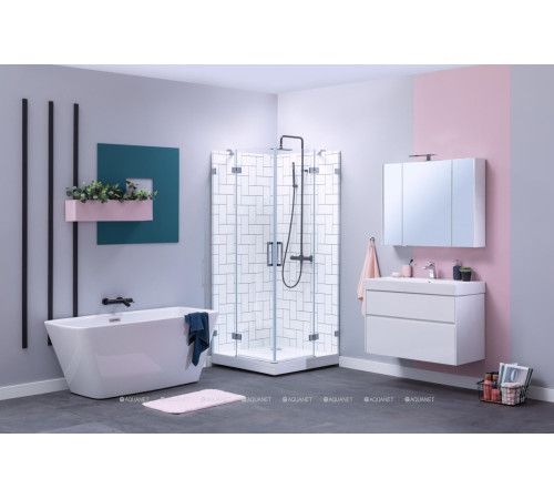 Набор мебели для ванной Aquanet Brooklyn 85 белый глянец 00207801