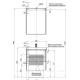 Набор мебели для ванной Aquanet Latina 60 белый 2 ящика раковина-столешница Орлеан 00180121