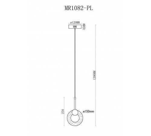 Подвесной светильник MyFar Lora MR1082-PL