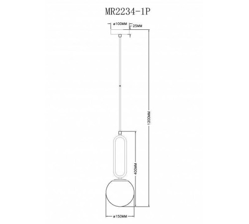 Подвесной светильник MyFar Pierre MR2234-1P