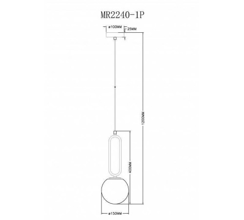 Подвесной светильник MyFar Pierre MR2240-1P