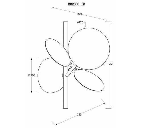 Бра MyFar Flavia MR2300-1W