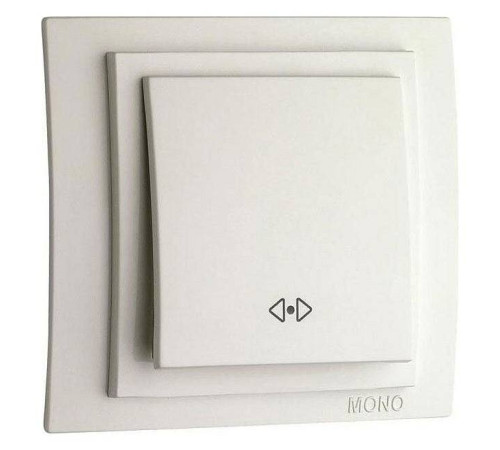 Выключатель перекрестный одноклавишный Mono Electric Larissa 103-010125-112