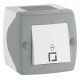 Выключатель проходной одноклавишный Mono Electric Octans IP20 104-020001-109