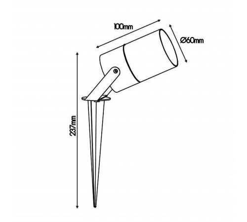 Наземный низкий светильник Mantra Quebec 8155