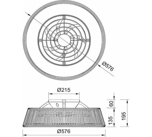 Светильник с вентилятором Mantra (люстры-вентиляторы) Polinesia 8228