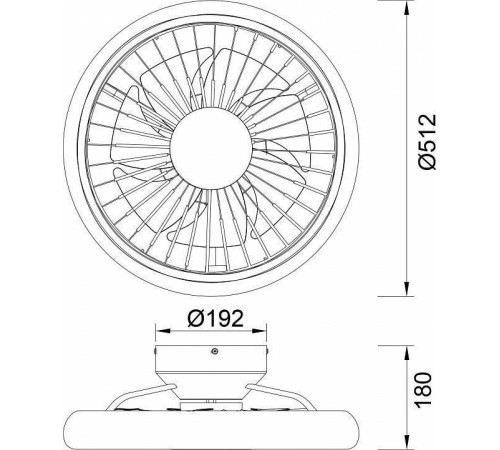 Светильник с вентилятором Mantra (люстры-вентиляторы) Turbo 8231