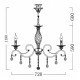 Подвесная люстра Maytoni Grace 8 ламп Золото ARM247-08-G