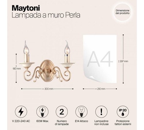 Бра Maytoni Perla ARM337-02-R