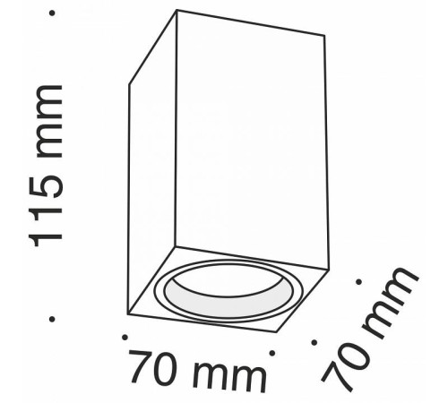 Накладной светильник Maytoni Focus C011CL-01B