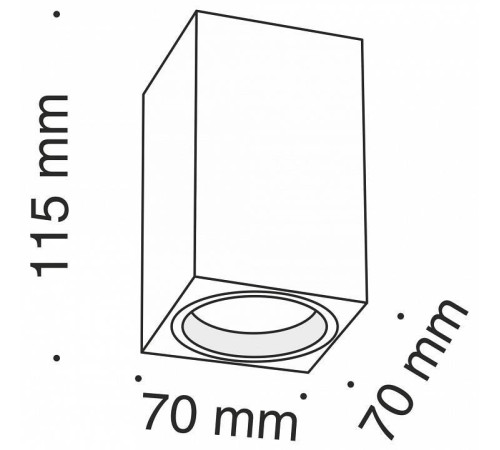 Накладной светильник Maytoni Focus C011CL-01W