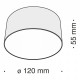 Накладной светильник Maytoni Technical Zon C032CL-L12W4K