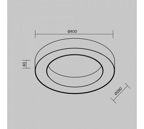 Накладной светильник Maytoni Lua C093CL-36W4K-B