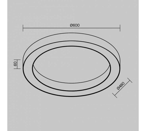 Накладной светильник Maytoni Lua C093CL-45W3K-W