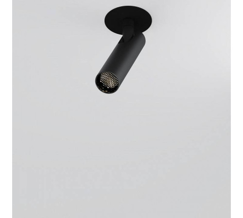 Встраиваемый светильник Maytoni Focus T 6 Вт 3000 K черный C141RS-L125-6W3K-B