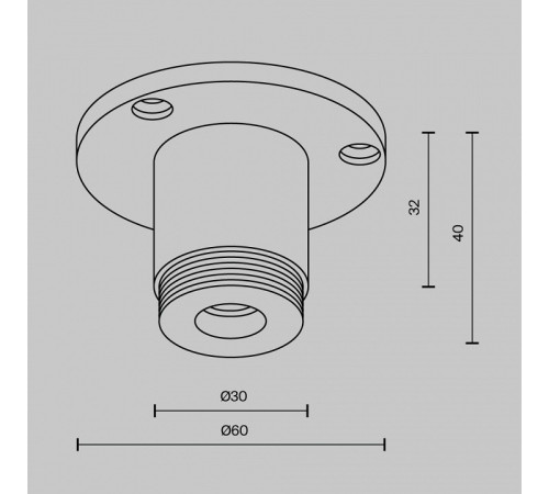 Крепление для трека Maytoni CA022BO-B