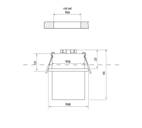 Встраиваемый светильник Maytoni Reif DL050-01WG
