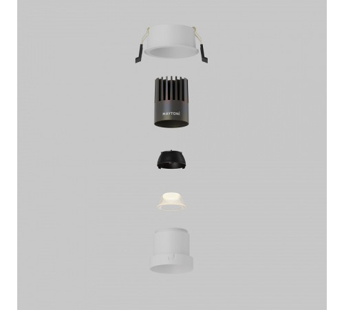 Встраиваемый светильник Maytoni DL116-10W-3K-W