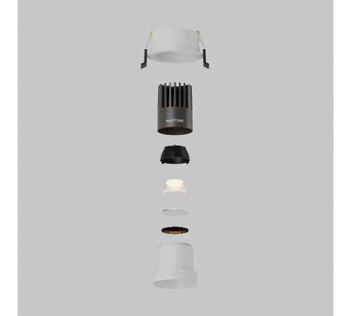 Встраиваемый светильник Maytoni DL116-10W-3K-W