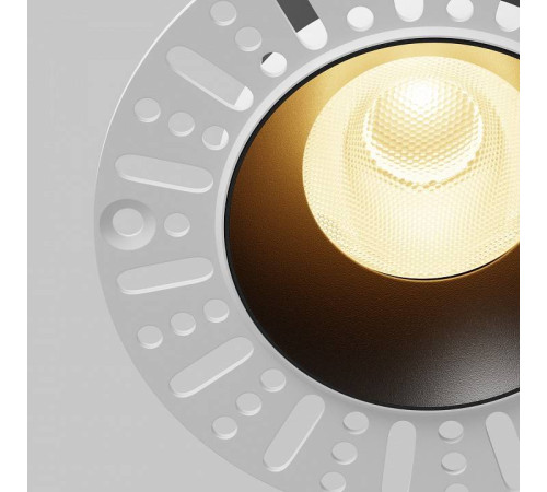 Встраиваемый светильник Maytoni Dip DL121-15W-2.7K-TRS-B