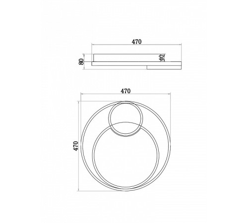 Накладной светильник Freya FR10028CL-L80B