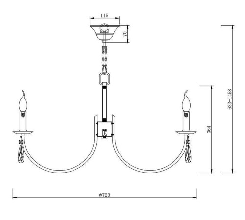 Подвесная люстра Freya Forte FR1006PL-08G