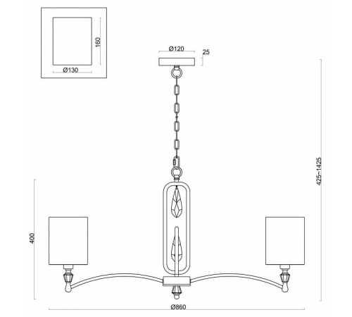Подвесная люстра Freya Riverside FR1007PL-08N