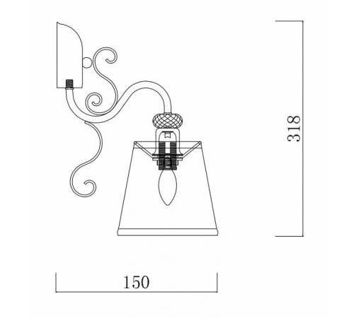 Бра Freya Driana FR2405-WL-01-BZ