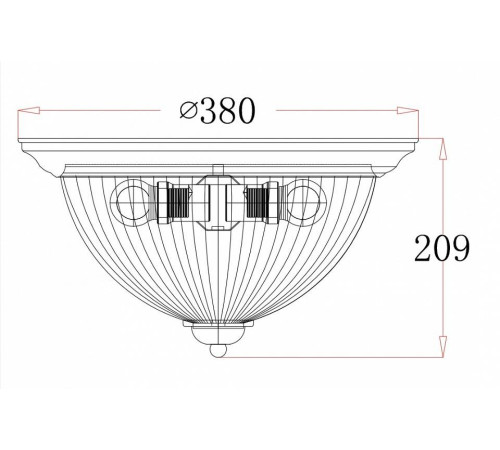 Накладной светильник Freya Planum 3 лампы бронза FR2913-CL-03-BZ