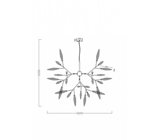 Подвесная люстра Freya Iris FR5067PL-36B