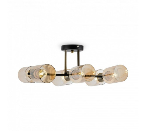 Люстра на штанге Freya Glow 6 ламп FR5129PL-06B