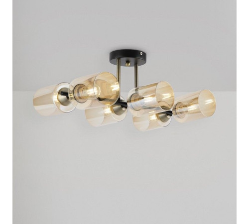 Люстра на штанге Freya Glow 6 ламп FR5129PL-06B
