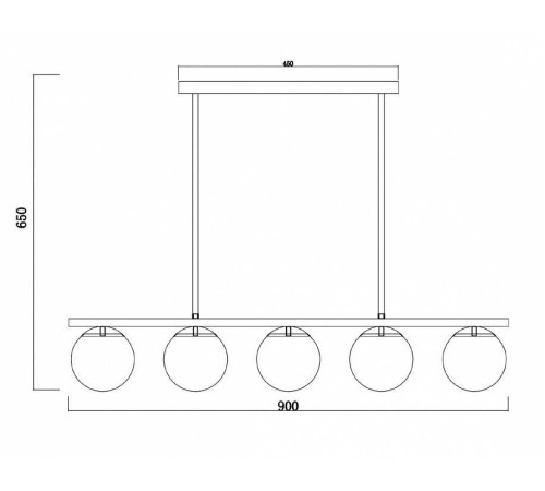 Светильник на штанге Freya Zing FR5199PL-05B