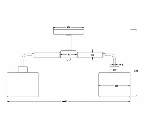 Люстра на штанге Freya Helen FR5329-PL-05-CH