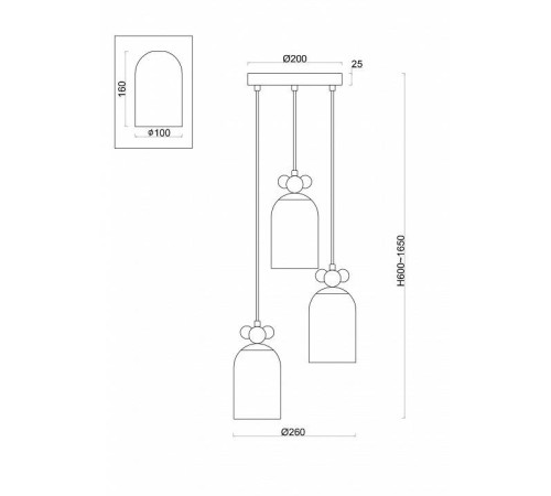 Подвесной светильник Freya Pitch FR5365PL-03CH