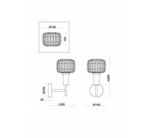 Бра Freya Fero FR5366WL-01BS