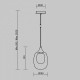 Подвесной светильник Maytoni Aura 1xE14 MOD016PL-01BS1
