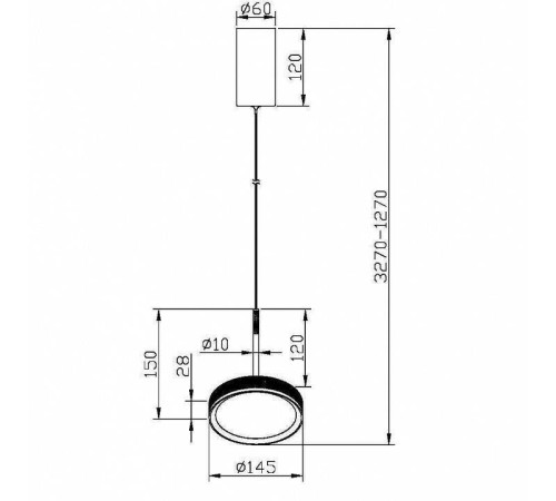 Подвесной светильник Maytoni El MOD041PL-L15WG3K