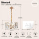 Подвесной светильник Maytoni Puntes 4 лампы MOD043PL-04G