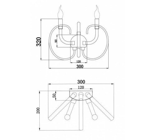 Бра Maytoni Atlanta MOD051WL-02TR
