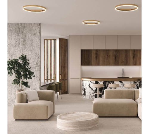 Накладной светильник Maytoni Halo LED 35 Вт латунь MOD058CL-L35BSK