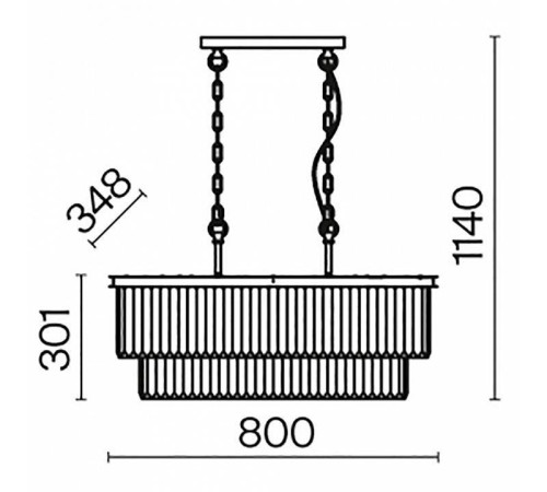 Подвесной светильник Maytoni Revero MOD085PL-08CH