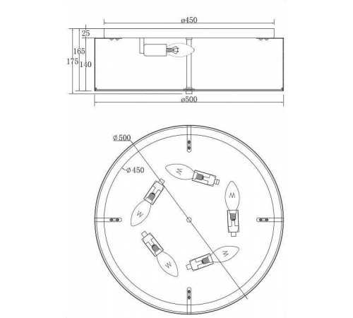 Накладной светильник Maytoni Ripple MOD096CL-05CH