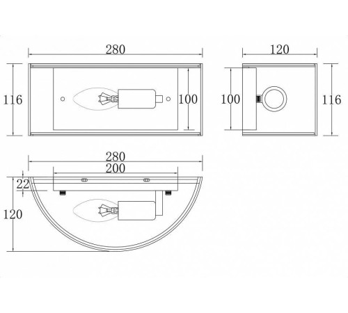 Накладной светильник Maytoni Ripple MOD096WL-01CH